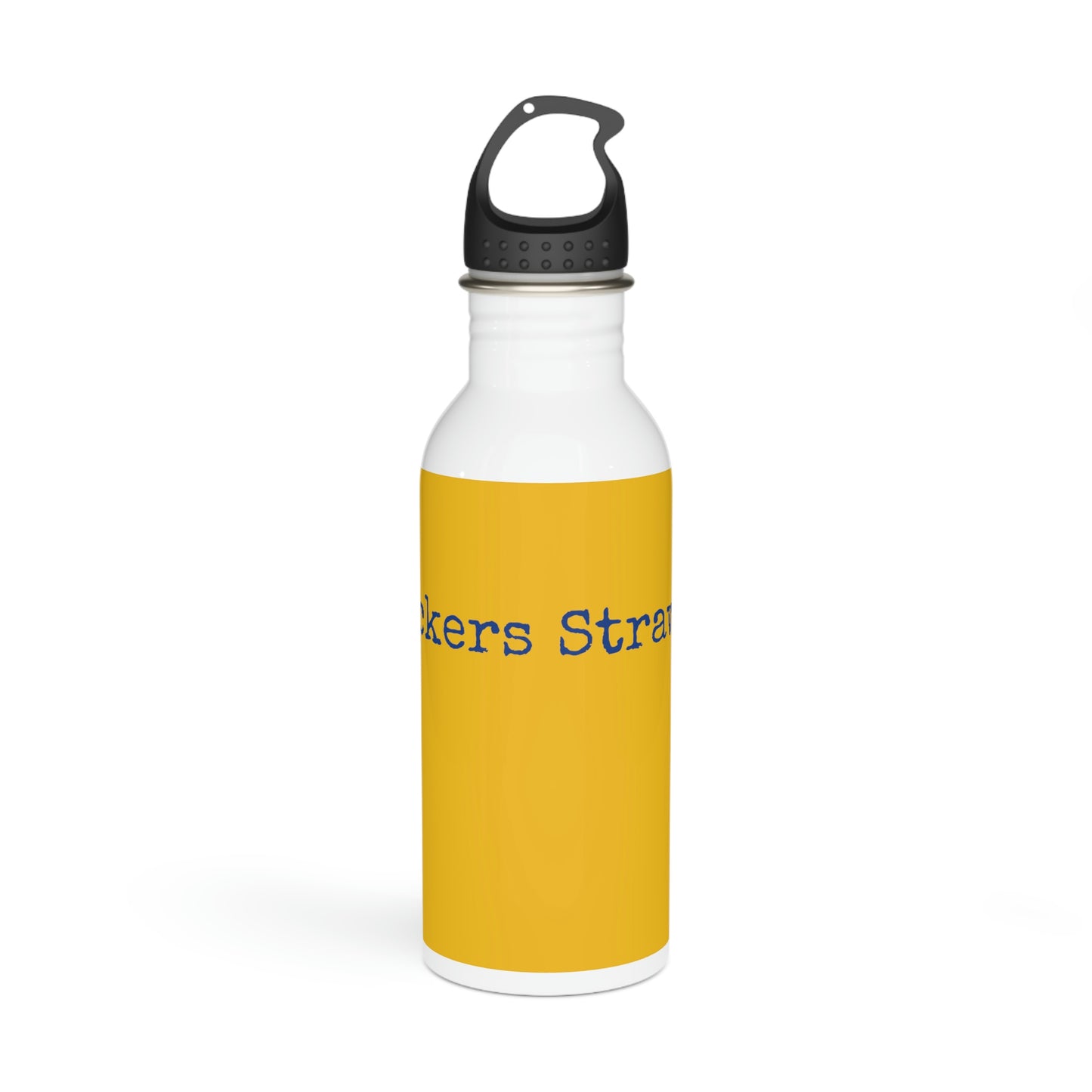 Stainless Steel Water Bottle - Print String Yellow