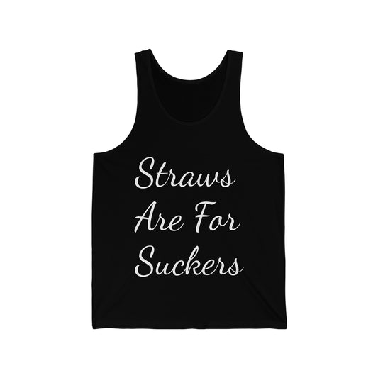 Unisex Jersey Tank - Stylized with White Lettering